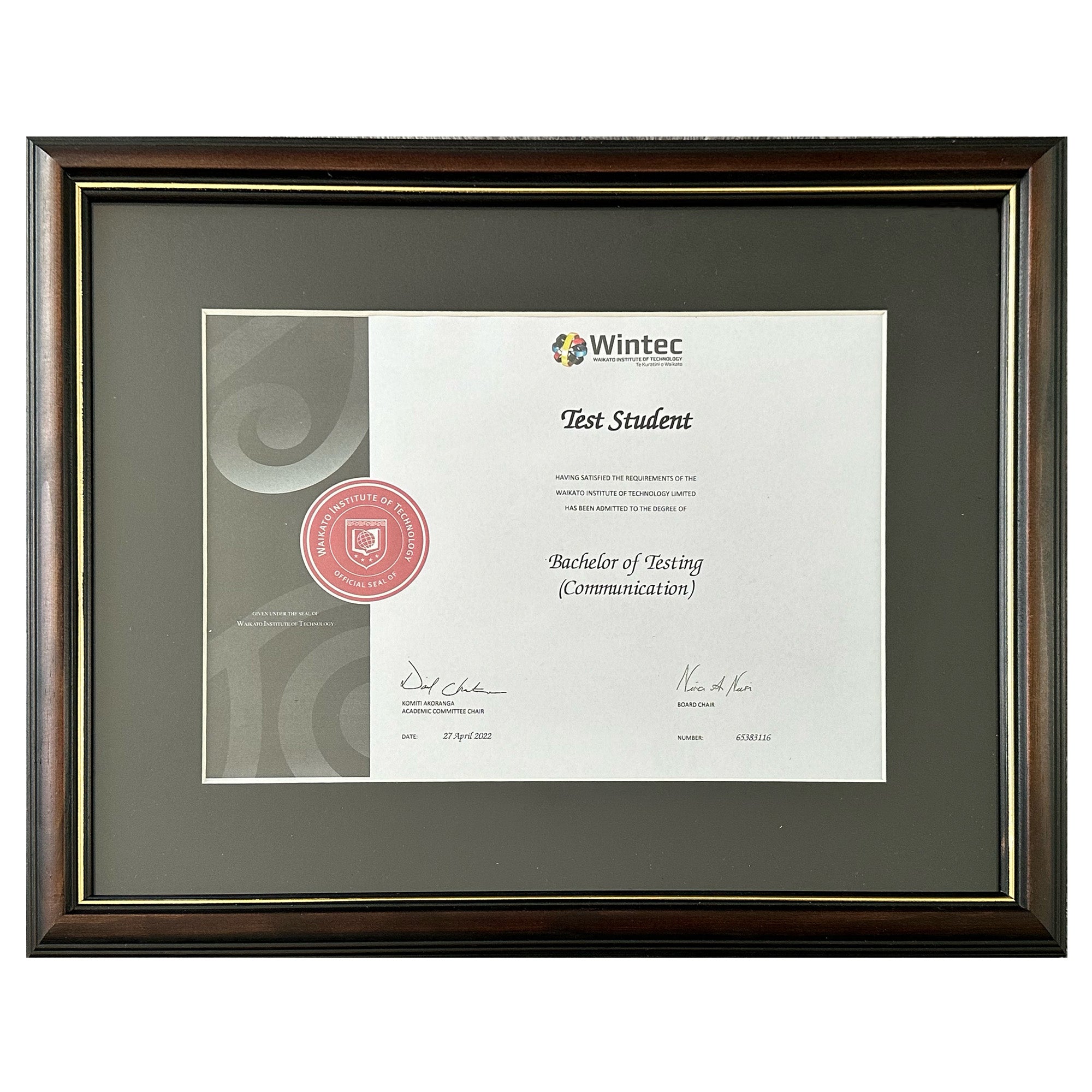 Wintec Degree Frames NZ Degree Frames