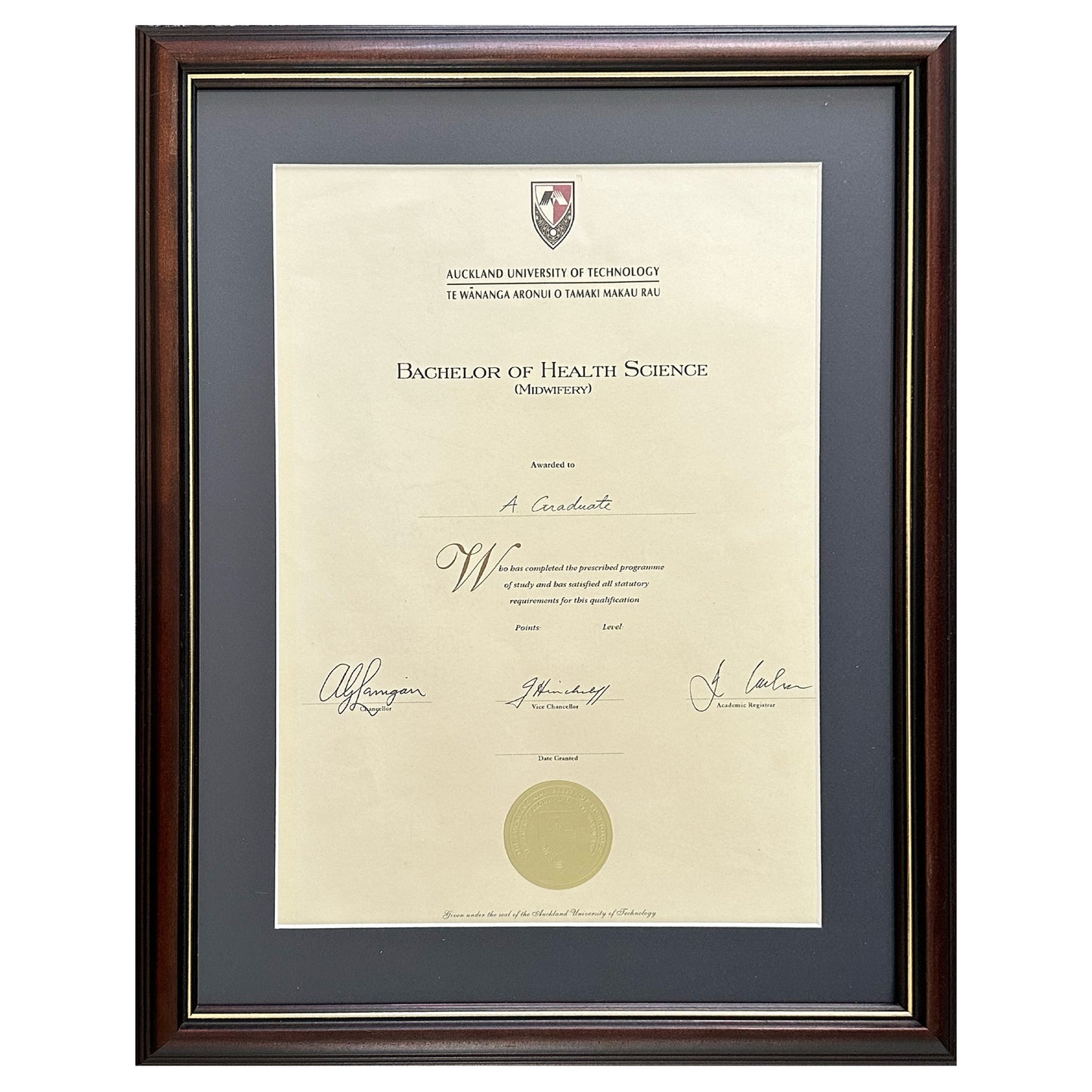 AUT Degree Frame - Two Tone Frame