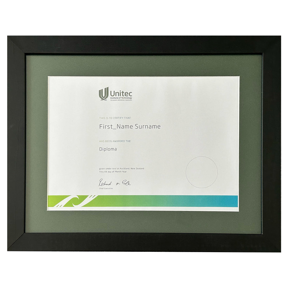 Unitec Degree Frame Black Frame NZ Degree Frames