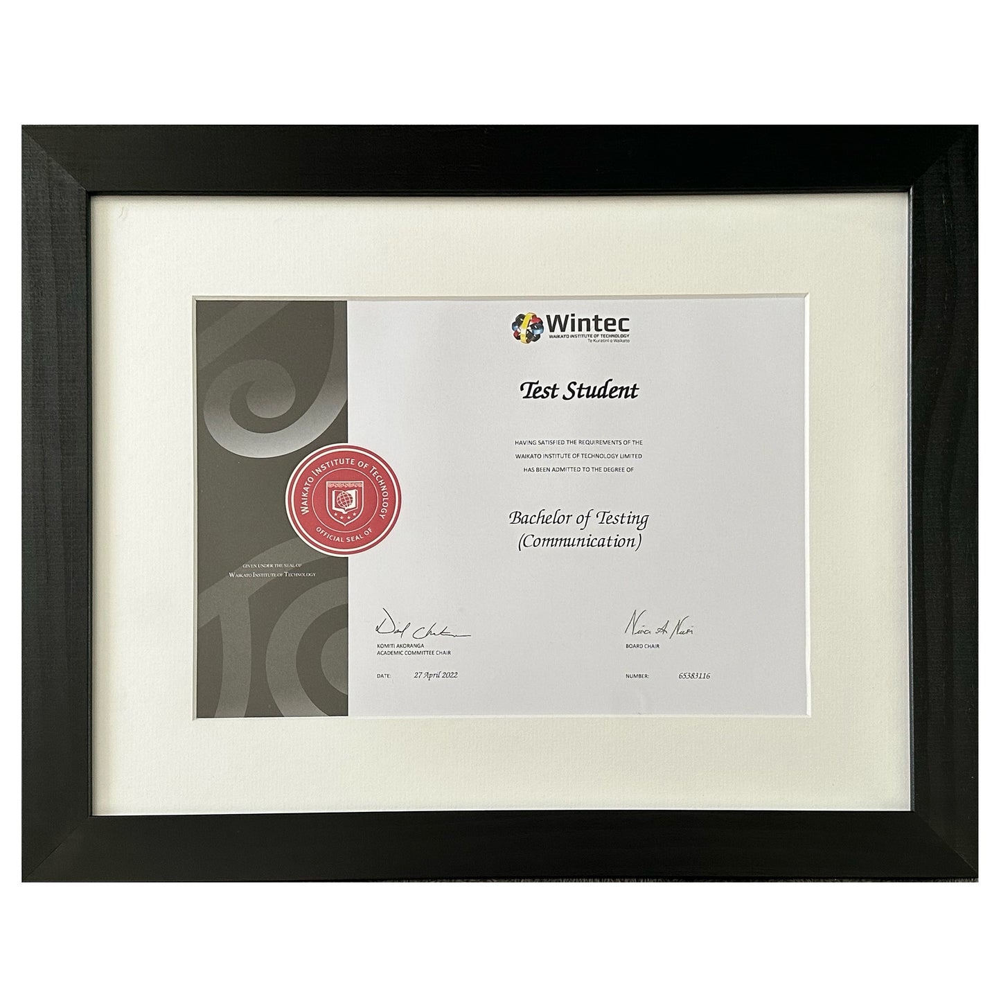 A4 Degree Frame - Black